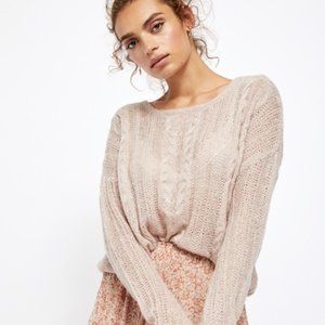 NWT Free People Angel Soft Pullover - Neutral